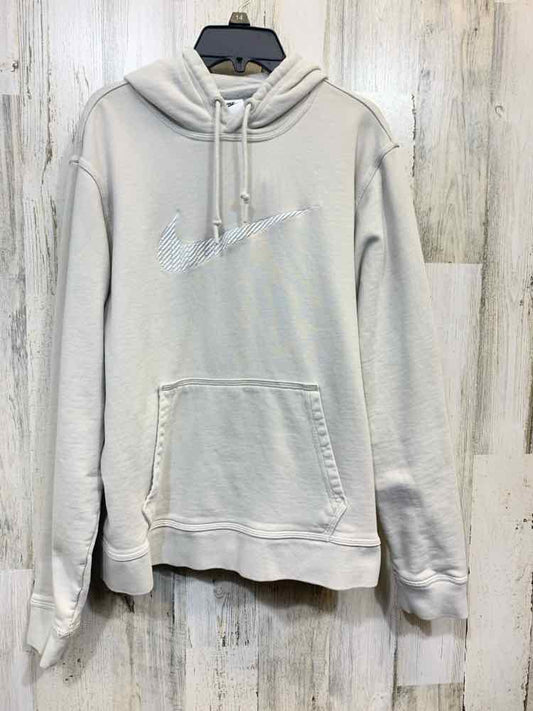 PRE-OWNED NIKE OFFICE Size L OFF WHITE Solid HOODIE HOODIE/NIKE: OFF WHITE HOODI