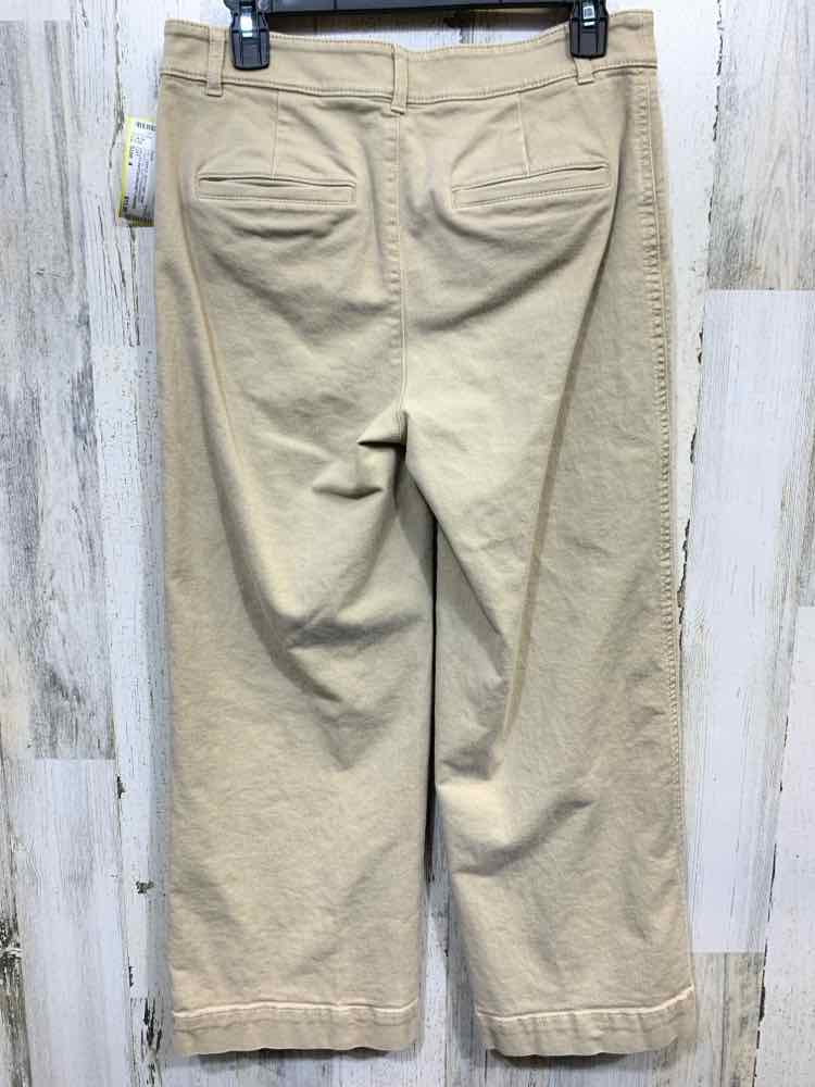 PRE-OWNED Size 4 LOFT/UTILITY PATCH-POCKET CROPPED PANT
