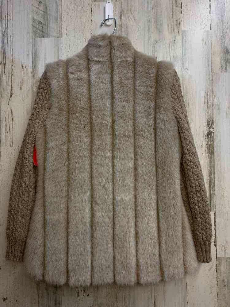 PRE-OWNED ALPINE STUDIO JACKETS / COATS Size S Tan LONG SLEEVES Jacket/FAUX FUR