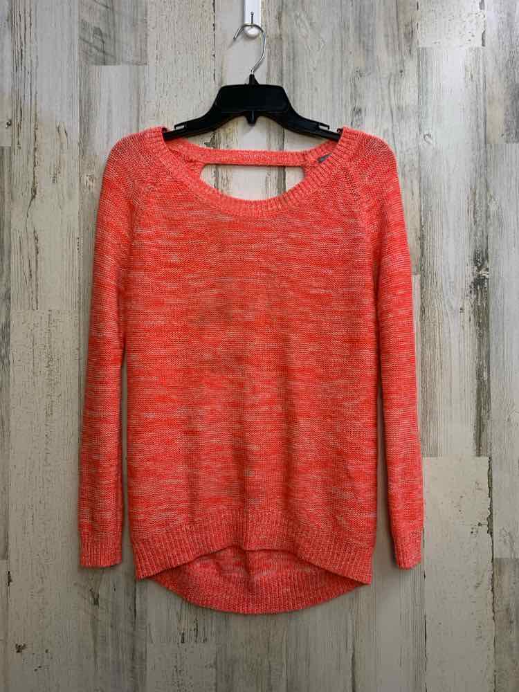 CHARLOTTE RUSSE Tops Size XS NEON CORAL MARLED SWEATER Sweater