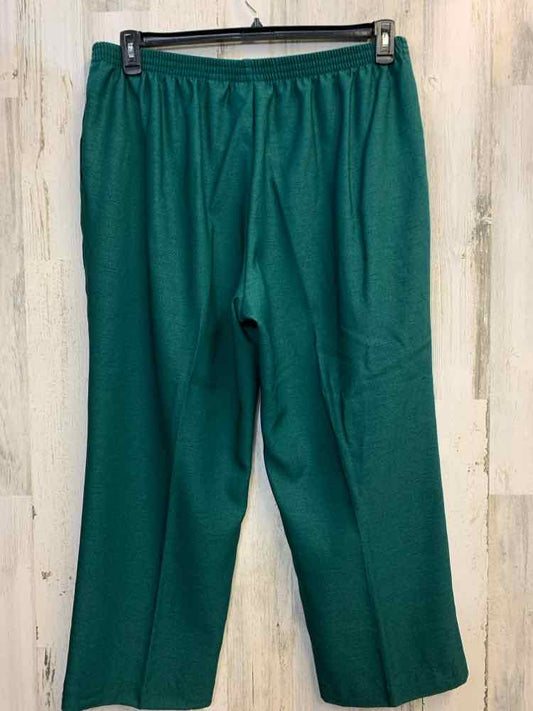 Size 18W ALFRED DUNNER PLUS SIZES KELLY GREEN STRAIGHT Pants
