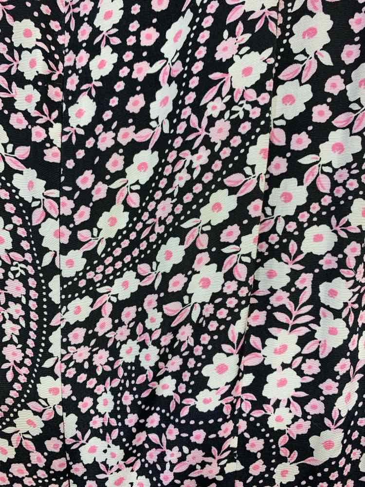 TALBOTS Dresses and Skirts Size 4 BLK/PNK/WHT Floral SHORT SLEEVES Dress