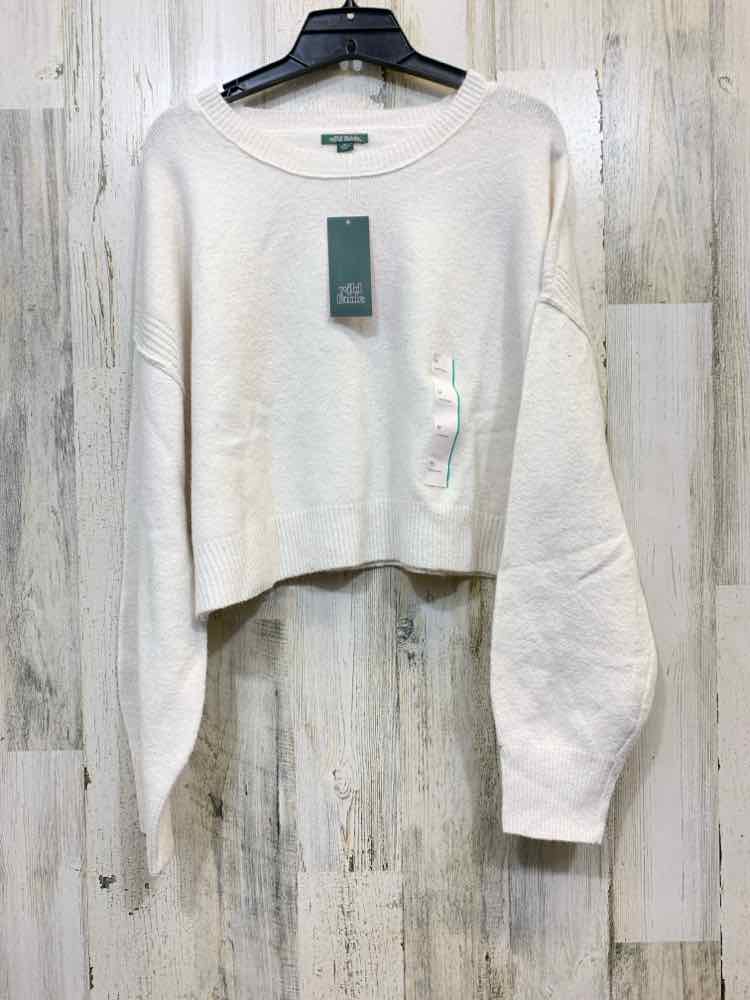 NWT WILD FABLE Tops Size M Cream LONG SLEEVES Sweater