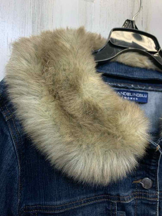 PRE-OWNED BANDOLINO JACKETS / COATS Size 1X Blue Denim LONG SLEEVE Jacket