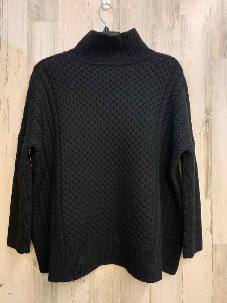 PRE-OWNED AYR Tops Size XL BLK LONG SLEEVES TOP/SQUARE KNIT SWEATER