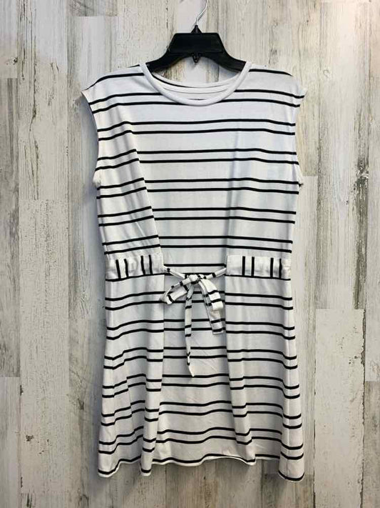 SONOMA Dresses and Skirts Size S WHT/BLK Stripe SLEEVELESS Dress
