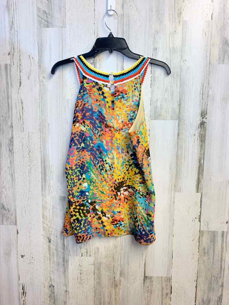 PRE-OWNED NEW DIRECTION Tops Size M Multi-Color SQUARE SLEEVELESS TOP