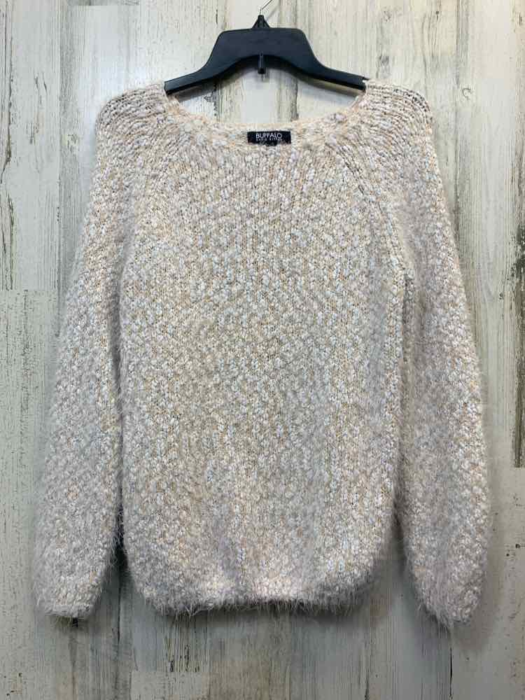 BUFFALO Tops Size M WHT/CRM SWEATER Sweater