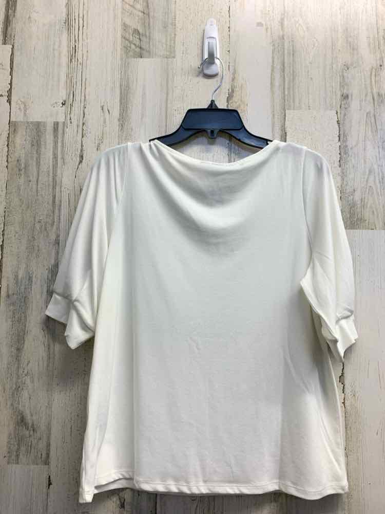 NWT H&M Tops Size M White Solid BELL SLEEVES Blouse