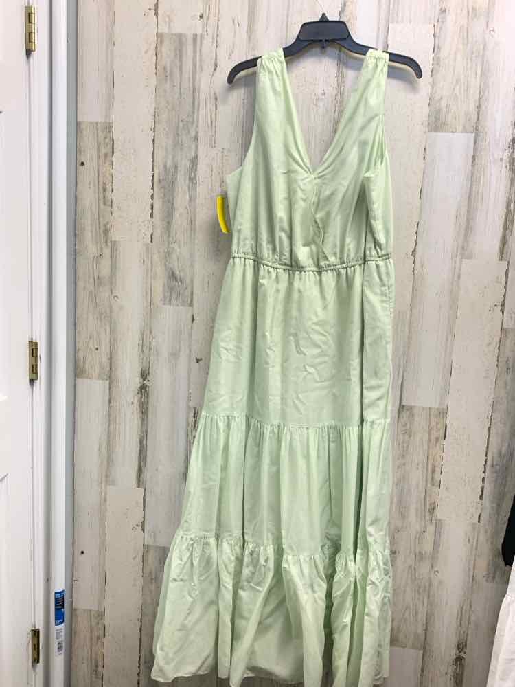 PRE-OWNED BANANA REPUBLIC Dresses and Skirts Size XL PASTEL GREEN Solid Dress/PA
