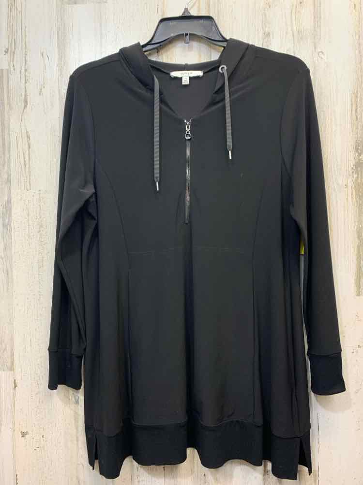 SYMPLI Tops Size 14 Black HOOD TOP