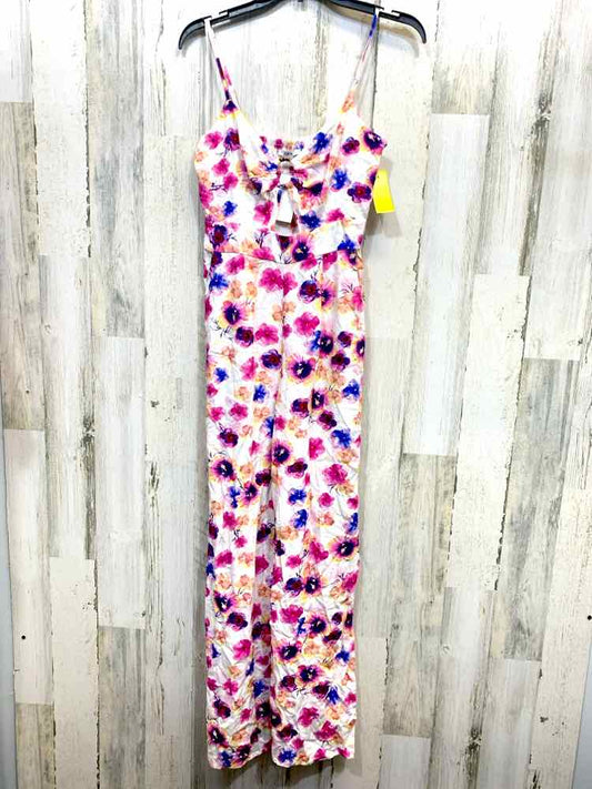 PRE-OWNED Size 2 BAR lll Tops WHITE/BLUE/PINK/YELLOW/PEACH Floral JUMPER Jumper/