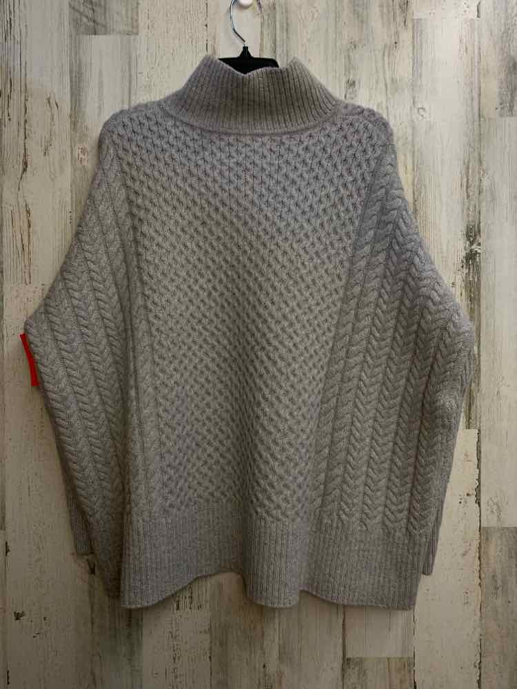 PRE-OWNED AYR Tops Size XL LIGHT GRAY LONG SLEEVES Sweater/SQUARE KNIT SWEATER