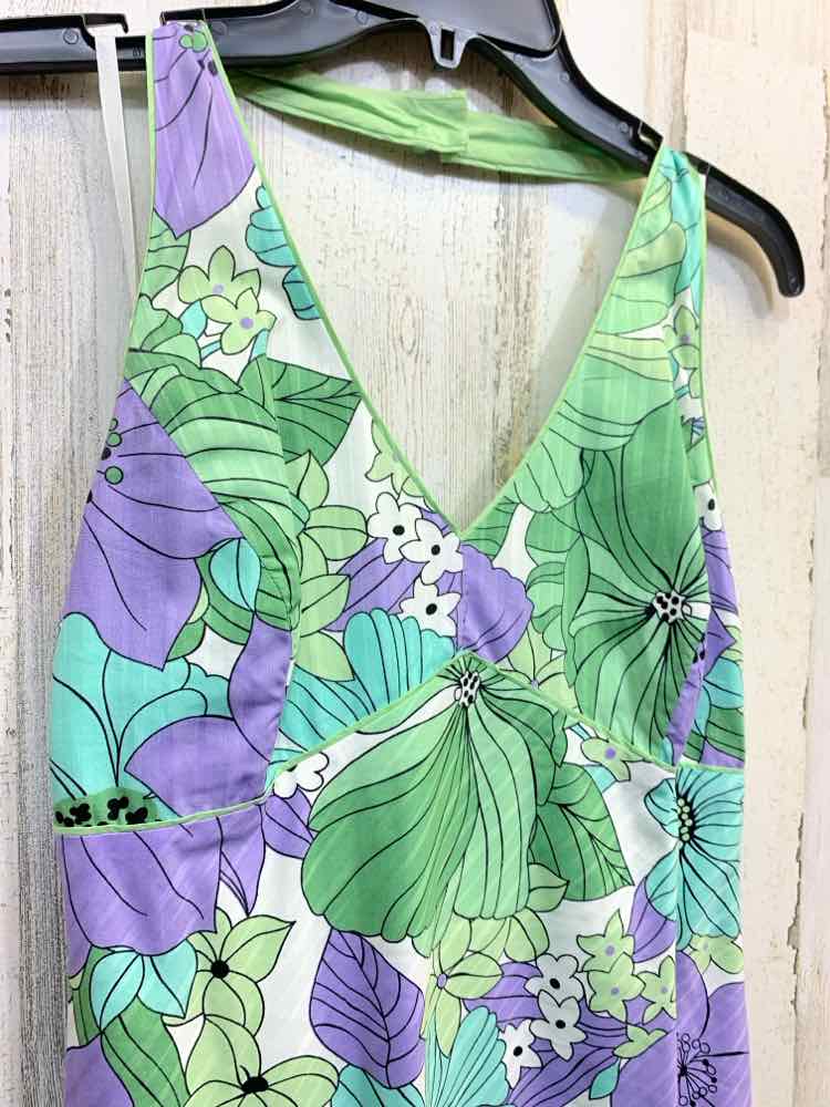 PRE-OWNED LOFT Dresses and Skirts Size 4 PASTEL GRN/LVDER/WHITE/BLACK Blouse