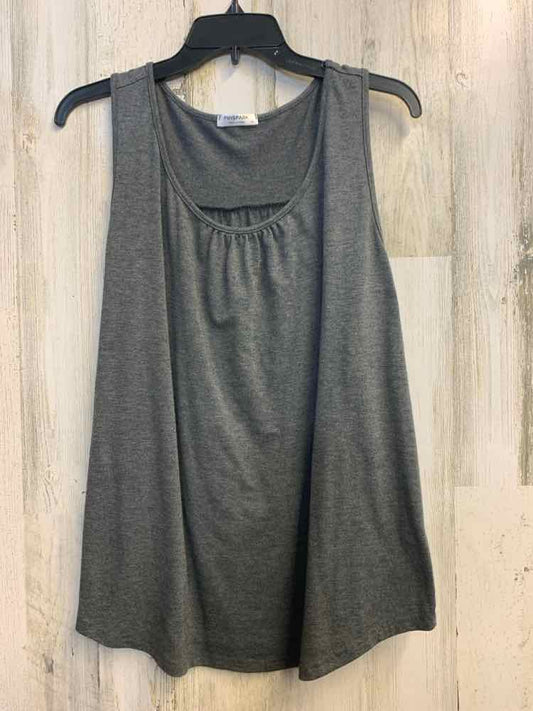 PRE-OWNED PINSPARK Tops Size XL CHARCL/GRAY Solid TANK TOP Tank Top/CHARCOAL/GRA