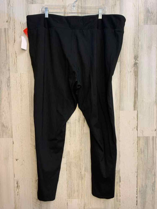 NWT Size 3X SIMPLY EMMA PLUS SIZES Black STRAIGHT LEG Pants/PONTE PANT