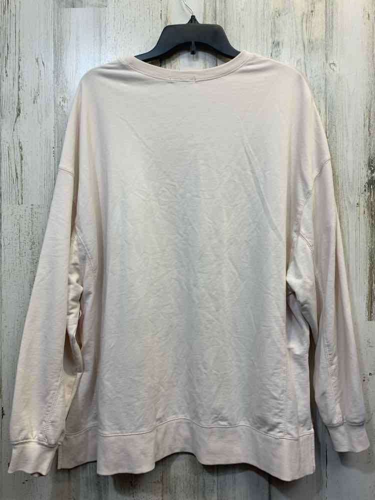 PRE-OWNED Z SUPPLY Tops Size M Cream Solid SWEATER Sweater/LIGHT WEIGHT LONG SLE