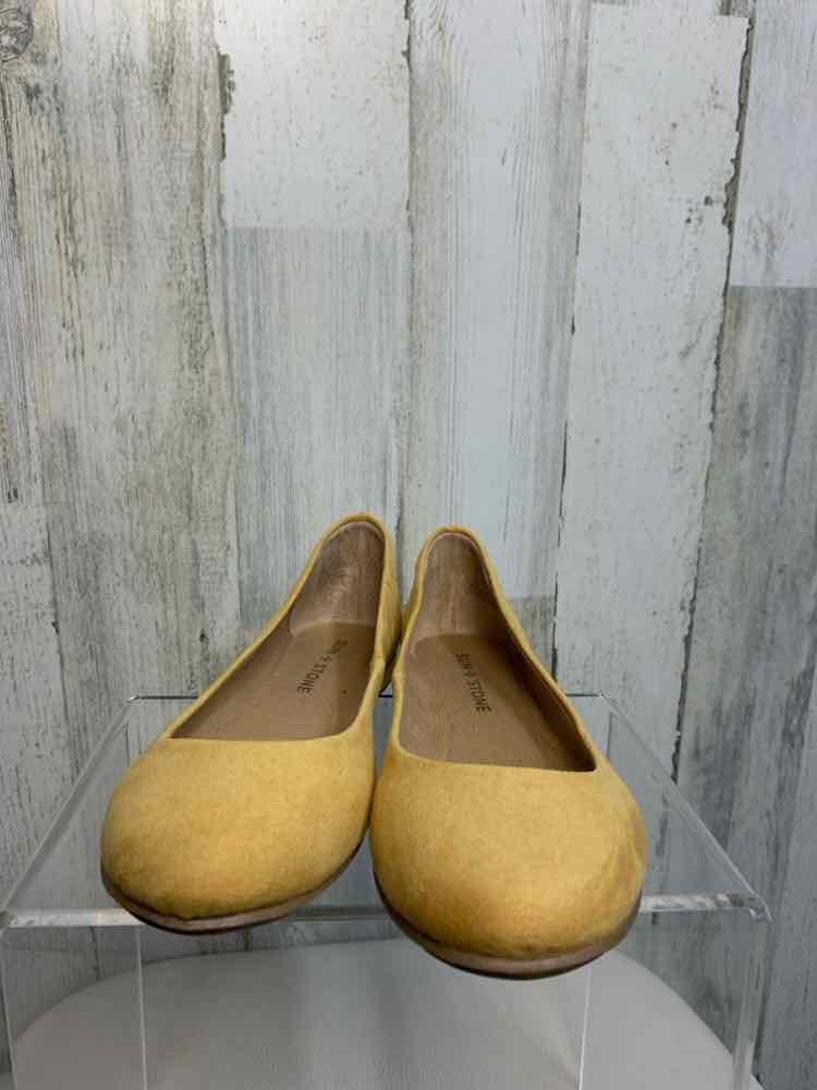 NWT SUN STONE SHOES 6 Yellow Shoes/SUEDE FLATS