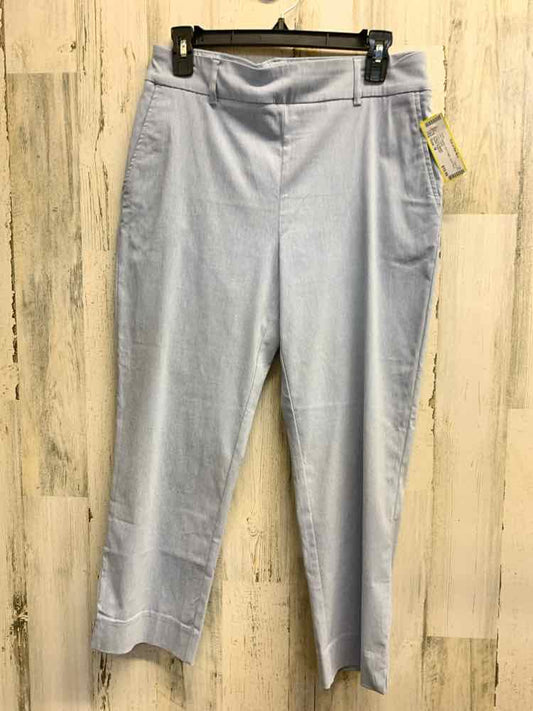 PRE-OWNED Size M HILARY RADLEY BOTTOMS LIGHT BLU Solid CAPRI Pants/STRETCH WAIST
