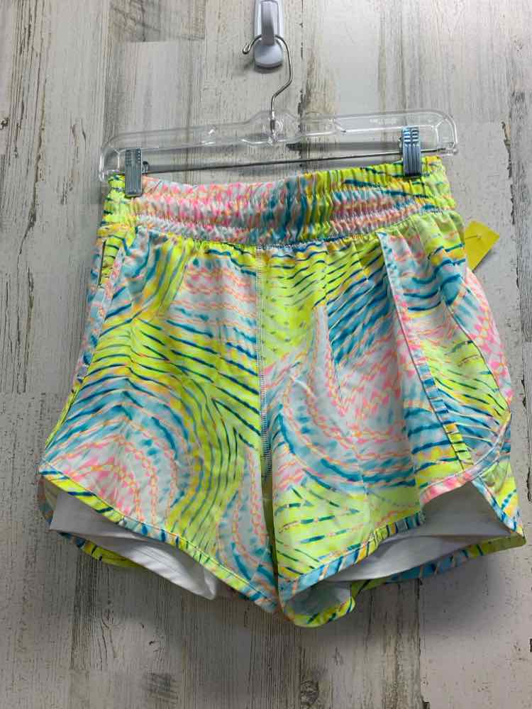 NWT AVIA Activewear S NEON/BRIGHT PINK/BLUE/WHITE LINES Activewear Bottom/RUNNIN
