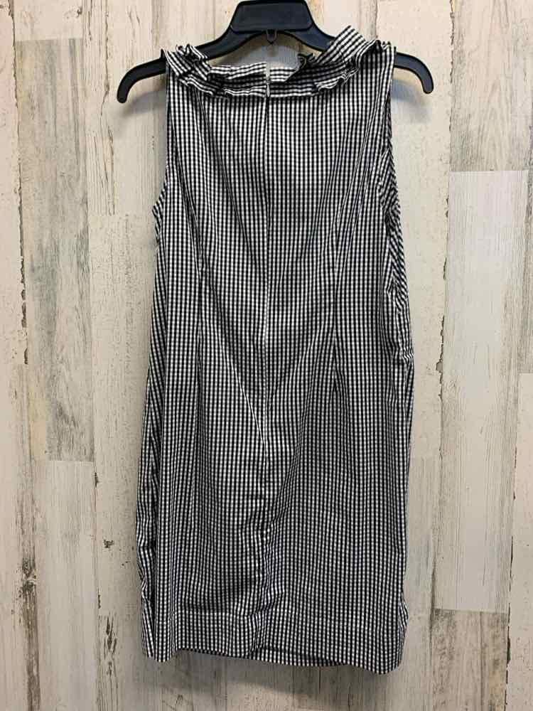 PRE-OWNED TALBOTS Dresses and Skirts Size 10P BLACK/WHITE Checkered Dress/BLACK/