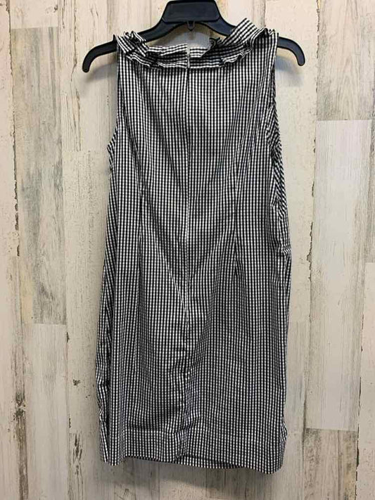 PRE-OWNED TALBOTS Dresses and Skirts Size 10P BLACK/WHITE Checkered Dress/BLACK/
