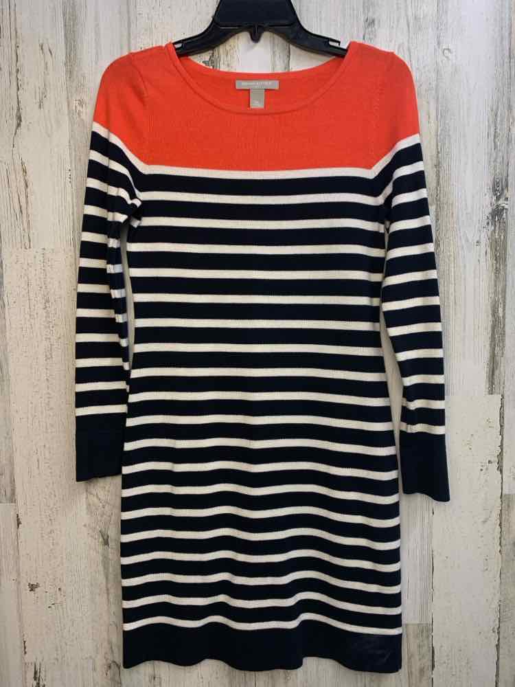 BANANA REPUBLIC Dresses and Skirts Size XS CORAL/NAVY/WHT Stripe Dress