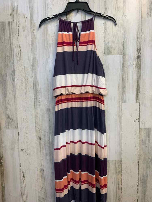 LOFT Dresses and Skirts Size S GRAY/PEACH/WHT/PUR Stripe HALTER Dress