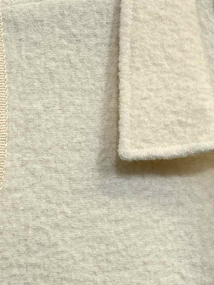 PRE-OWNED K. B. COLLECTIONS Tops Size S/P Cream/ZIP UP WOOL VEST