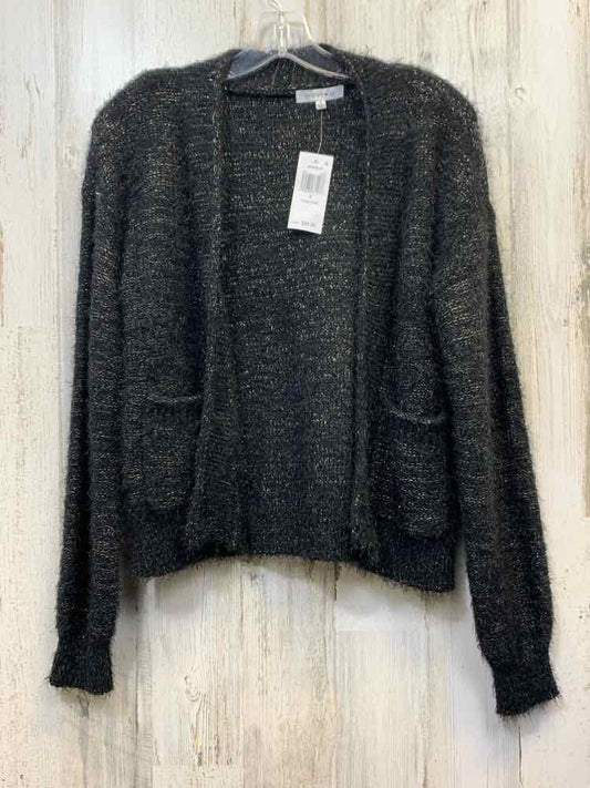 NWT HOOKED UP Tops Size S BLK/GOLD LONG SLEEVES Sweater