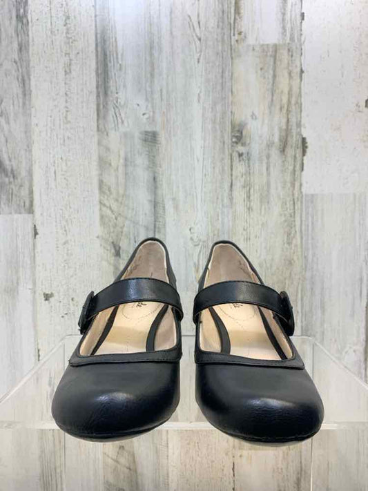 NWT LIFE STRIDE SHOES Shoe Size 9 Black LEATHER 9 Shoes/FLEX 2" HEEL