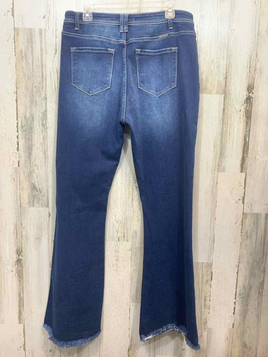 PRE-OWNED Size 15 KANCAN BOTTOMS JEAN Solid BELL BOTTOMS Pants/FRAID BELL BOTTOM