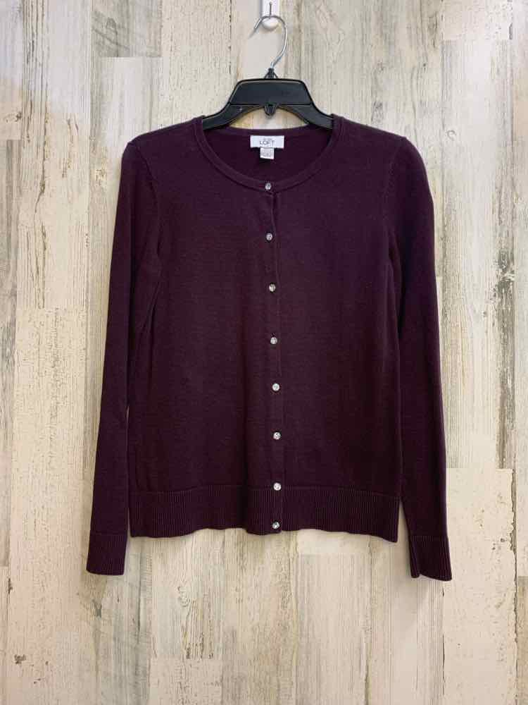 LOFT Tops Size S Plum CARDIGAN Cardigan