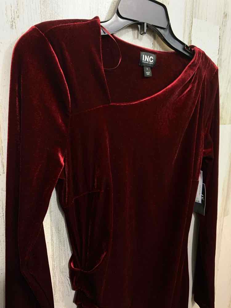 NWT INC Size S Dresses and Skirts Burgundy LONG SLEEVE Dress