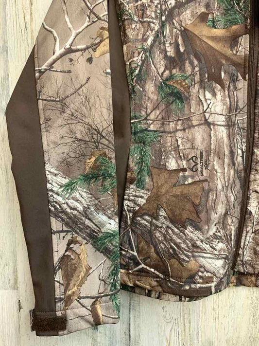 NWT REALTREE JACKETS / COATS Size M BRN/GRN Camoflage LONG SLEEVES Jacket/WINDPR