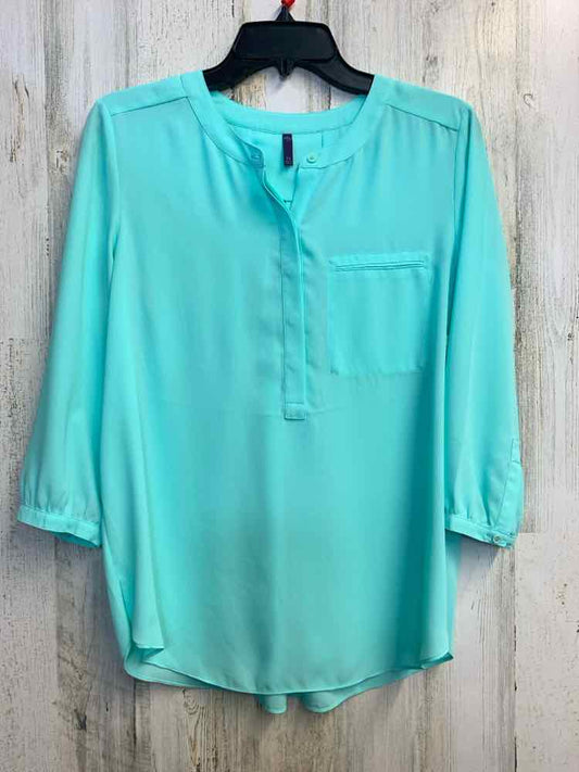 PRE-OWNED NYDJ Tops Size PS AQUA LONG SLEEVES TOP
