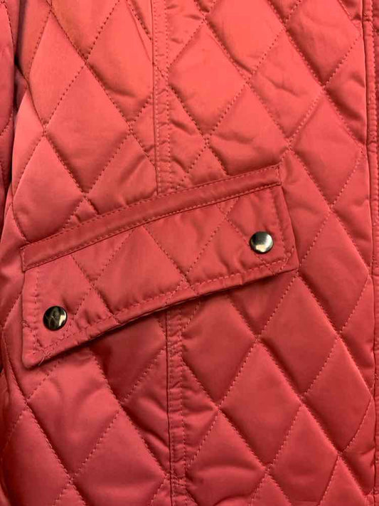 PRE-OWNED TALBOTS JACKETS / COATS Size L SALMON LONG SLEEVES Jacket/QUILTED