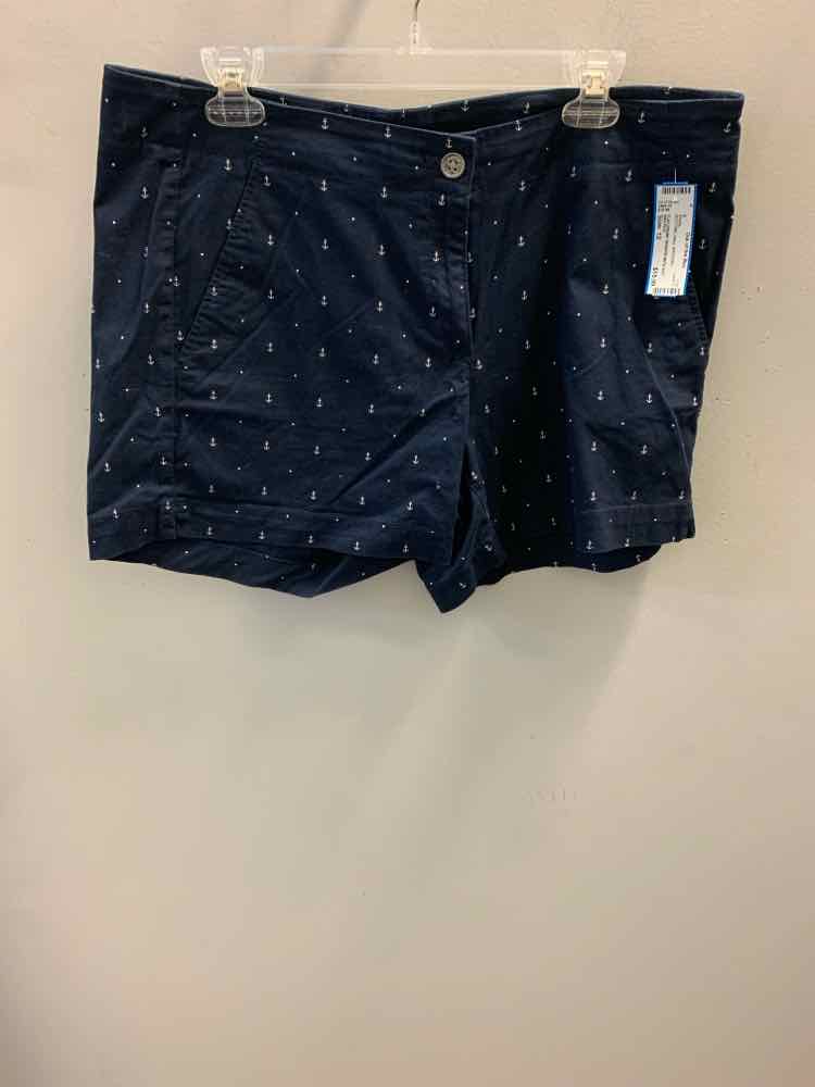 Size 12 NAUTICA BOTTOMS Navy ANCHORS Shorts