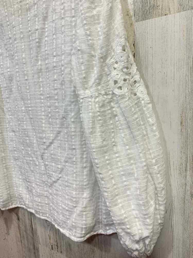 PRE-OWNED MAX STUDIO LONDON/CRINKLED GUAZE-LIKE BOHO-INSPIRED SPLIT BUTTON