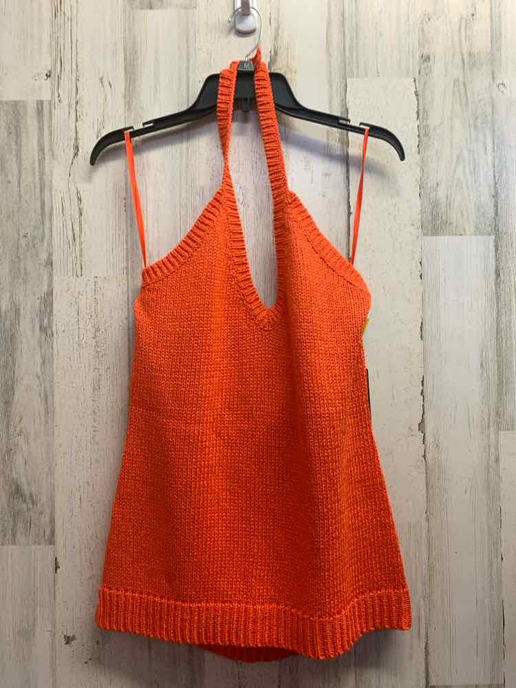 NWT Ralph Lauren Tops Size XL Orange KNIT HALTER Shirt/ORANGE KNIT HALTER TOP/OR