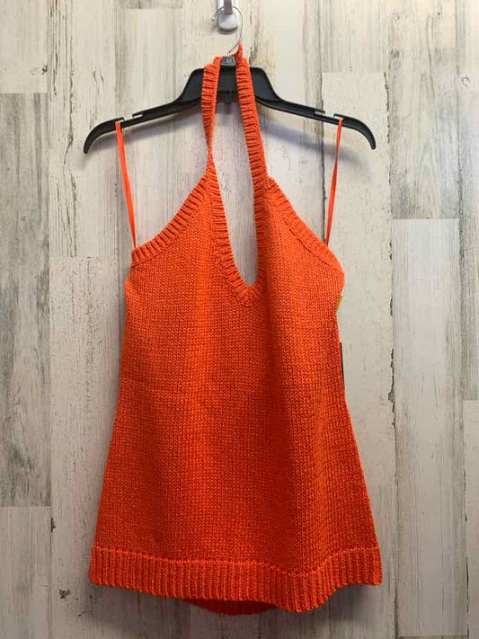 NWT Ralph Lauren Tops Size XL Orange KNIT HALTER Shirt/ORANGE KNIT HALTER TOP/OR