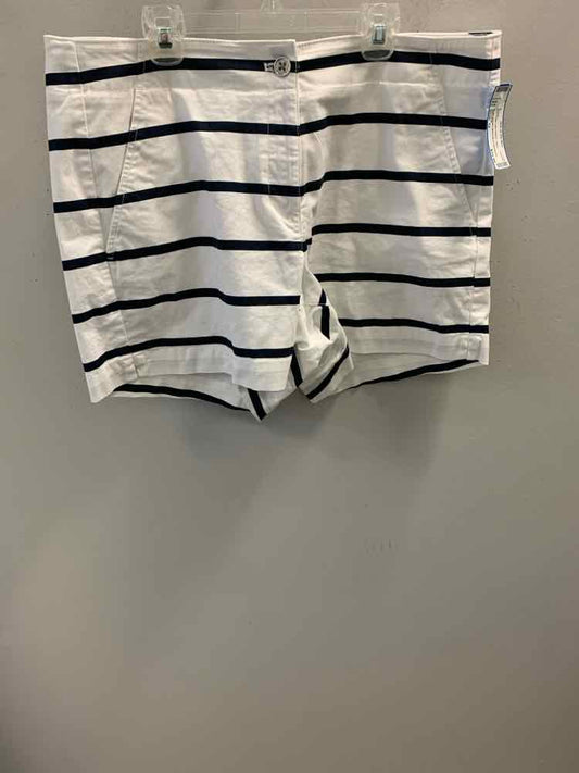 Size 12 NAUTICA BOTTOMS WHT/NAVY Stripe Shorts