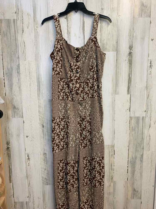 PRE-OWNED Size M EASEL Dresses and Skirts Brown Floral WIDE LEG Jumper
