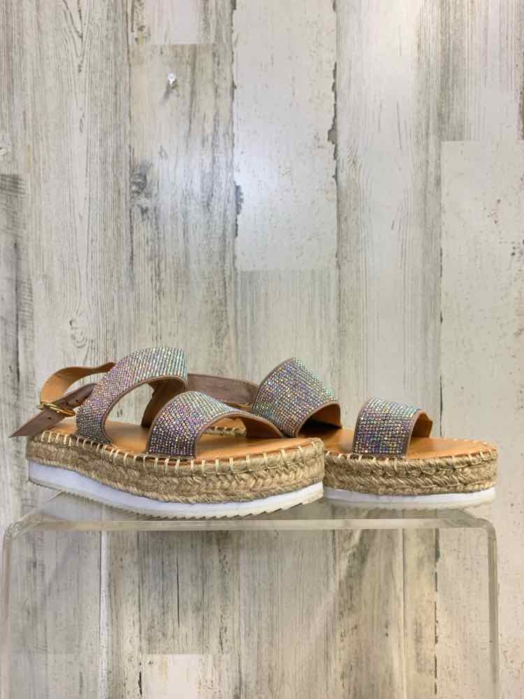 PRE-OWNED MADDEN GIRL SHOES Shoe Size 9.5 Tan PLATFORM Shoes