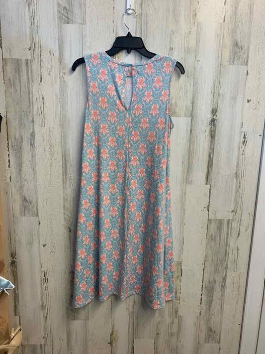 SIMPLY NOELLE Dresses and Skirts Size S/M PINK/BLUE FILIGREE SLEEVELESS Dress