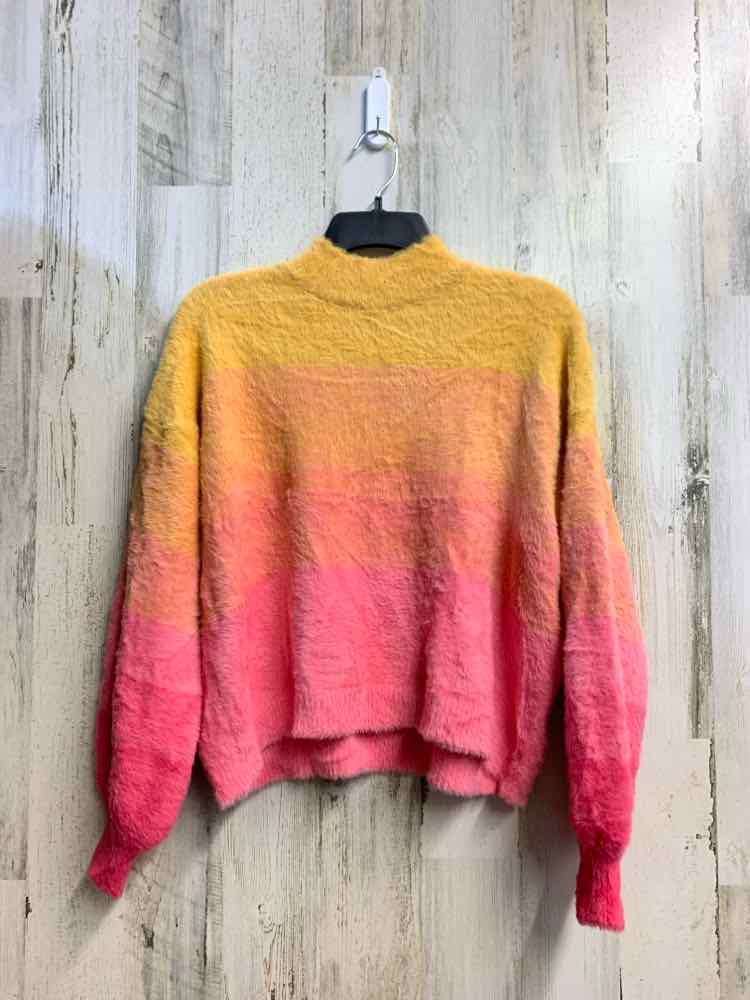 NWT WILD FABLE Tops Size L YEL/PINK OMBRE SWEATER Sweater