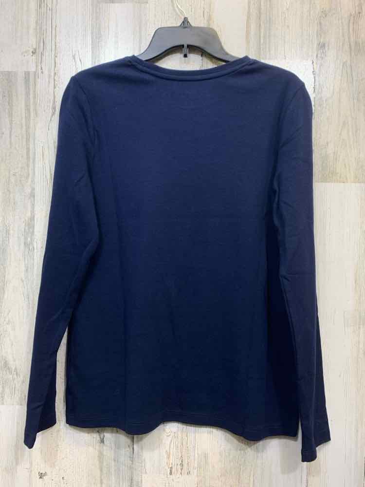 KIM ROGERS Tops Size S Navy LONG SLEEVE TOP