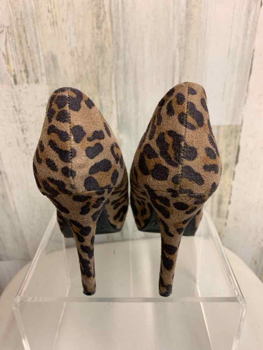 MOSSIMO SHOES 6.5 TAN/BRN LEOPARD PLATFORM Shoes