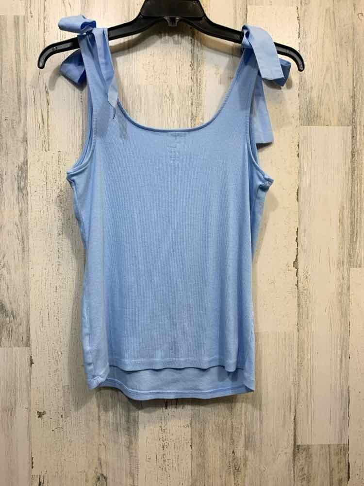 PRE-OWNED A NEW DAY Tops Size XXL CAROLINA BLUE RIBBED TANK TOP Tank Top/CAROLIN