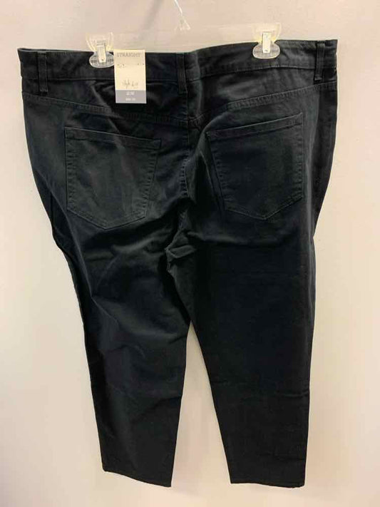 NWT Size 20 STYLE & CO PLUS SIZES Black Pants